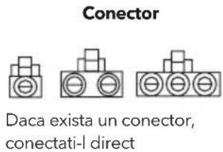 Conector Daca exista un conector, conectati-l direct