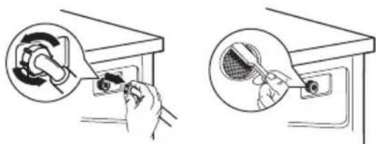 TESLA WF60831M - Washing the filter in washing machine: - 1