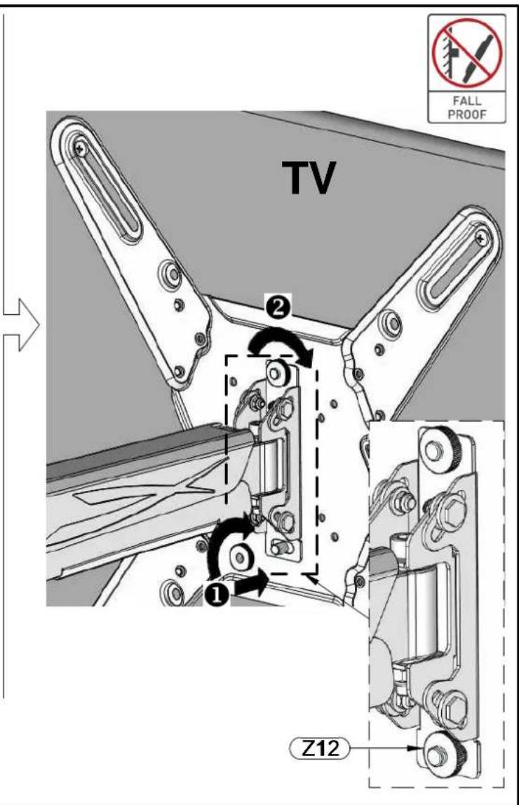 TV ② ① Z12 FALL PROOF