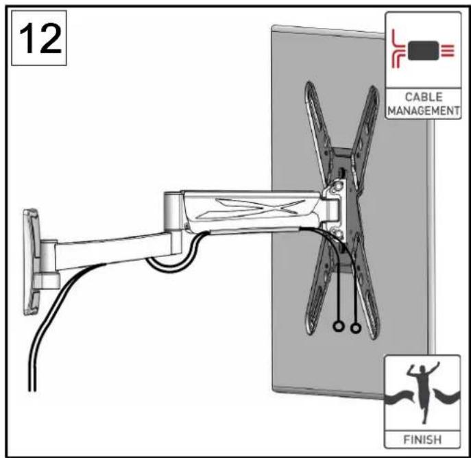 12 CABLE MANAGEMENT FINISH