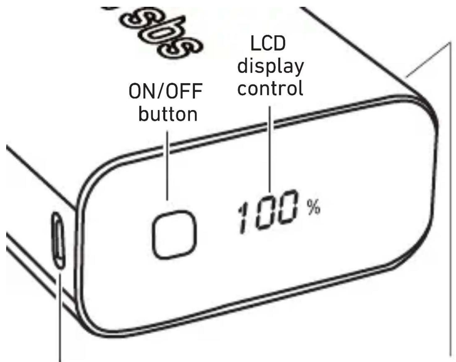 ON/OFF button LCD display control 100 %