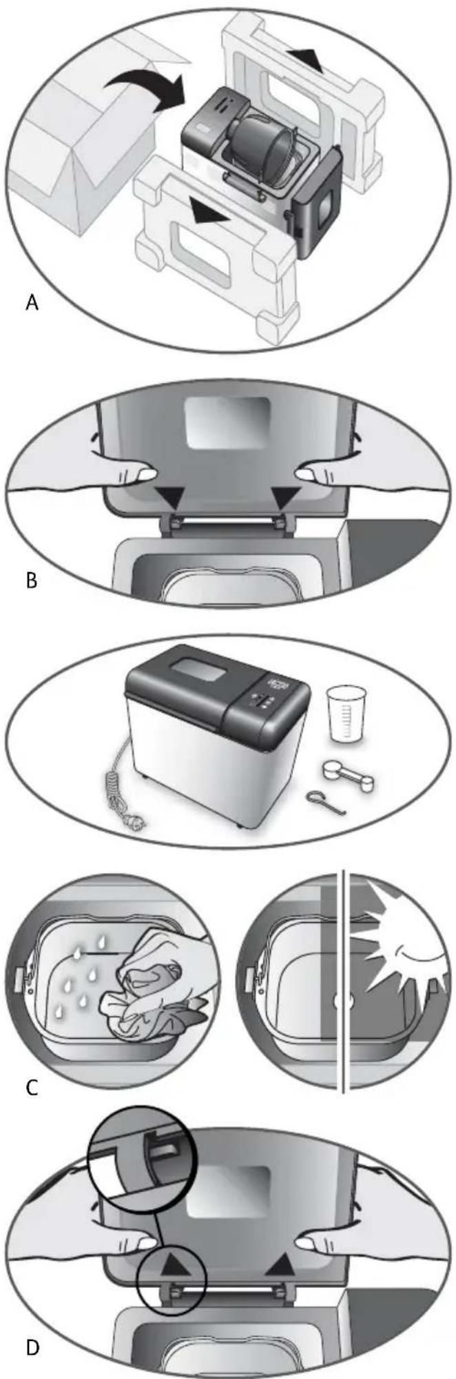 TEFAL Dual Home Baker OW4002 - Puhastamine ja hooldus - 1