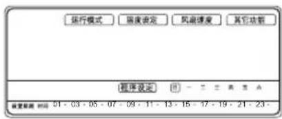 运行模式 温度设定 风扇速度 其它功能 程序设置 时间 01 - 03 - 05 - 07 - 09 - 11 - 13 - 15 - 17 - 19 - 21 - 23 -