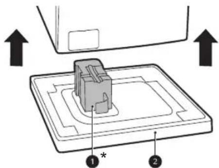 LG F2WV3S7AIDD - Ridicarea aparatului de pe baza din polistiren - 1