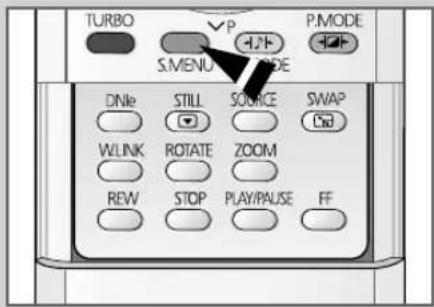 TURBO ✓P 4.2F P.MODE S.MENU MODE DNie STILL SOURCE SWAP WLINK ROTATE ZOOM REV STOP PLAY/PALUSE FF
