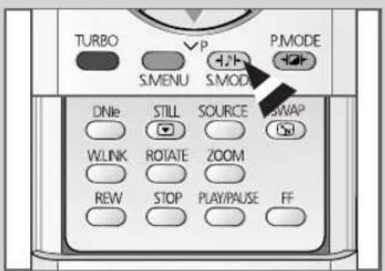 TURBO S.MENU P S.MODE DNie STILL SOURCE SWAP WLINK ROTATE ZOOM REW STOP PLAY/PAUSE FF