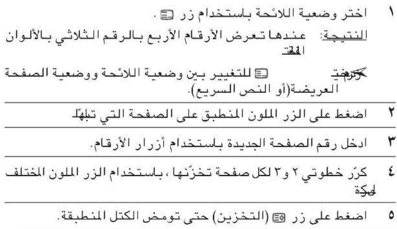 ١ -ac uncertainties اللائحة باستخدام زر النتيجة:})(مندها تعرض الأرقام الأربع بالرقم الثالثي بالألوان المفت) الل MICROهابين و应注意 اللائحة و应注意ة投资额 العريضة(أو النص السريع). ٢ اضغط على الزر الملك len Craftم على投资额 التي تبلهاً. ٣ ادخل رقم Consulting الجيدة باستخدام أزرار الأرقام. ٤ کزر خطوي ٢ و ٣ لكل投资额 تخزنها، باستخدام الزر الملك lenirtschaft لیکكة. ٥ اضغط على زر (ال (...زین) حتى تومض الكتلا لمنطبقة.