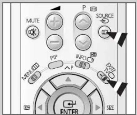 MUTE P SOURCE PIP INFO MENL ENTV ENTER SIZE