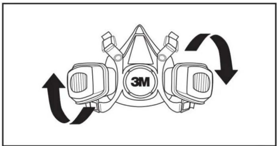 3M 6091 - Namestitev filtrov na obrazno masko - 2