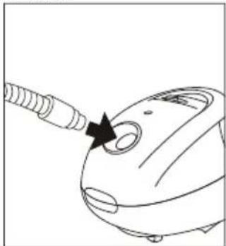 BEKO VCC 34818 WD - Attaching/removing the hose - 1