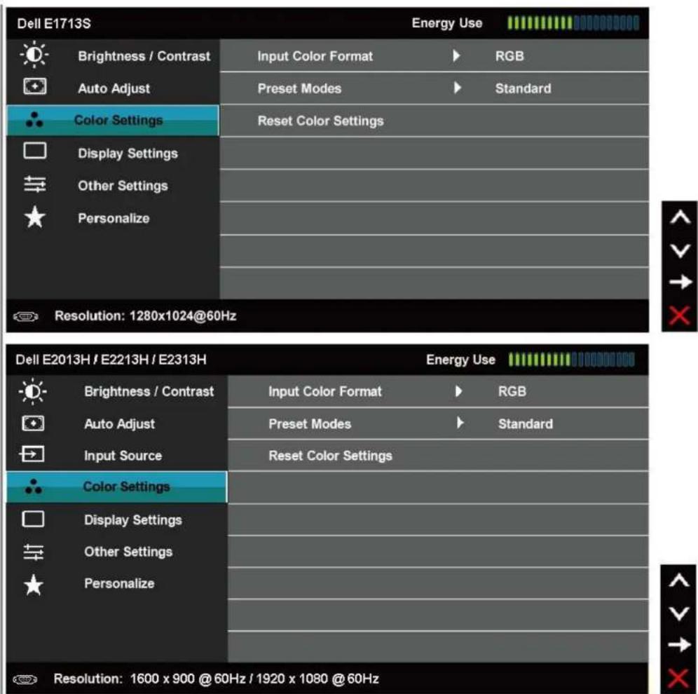 DELL E2013H - Accessing the Menu System - 12