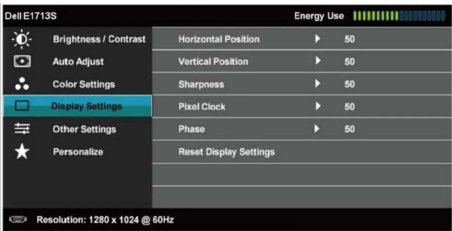 DELL E2013H - Accessing the Menu System - 17
