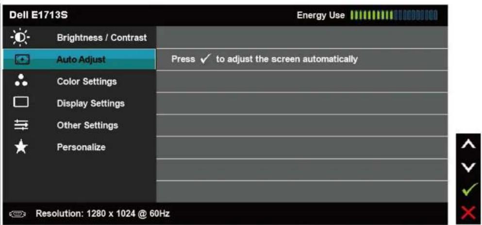 DELL E2013H - Accessing the Menu System - 7