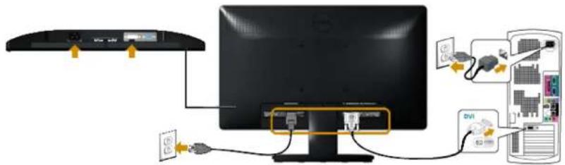 DELL E2013H - Connecting Your Monitor - 3