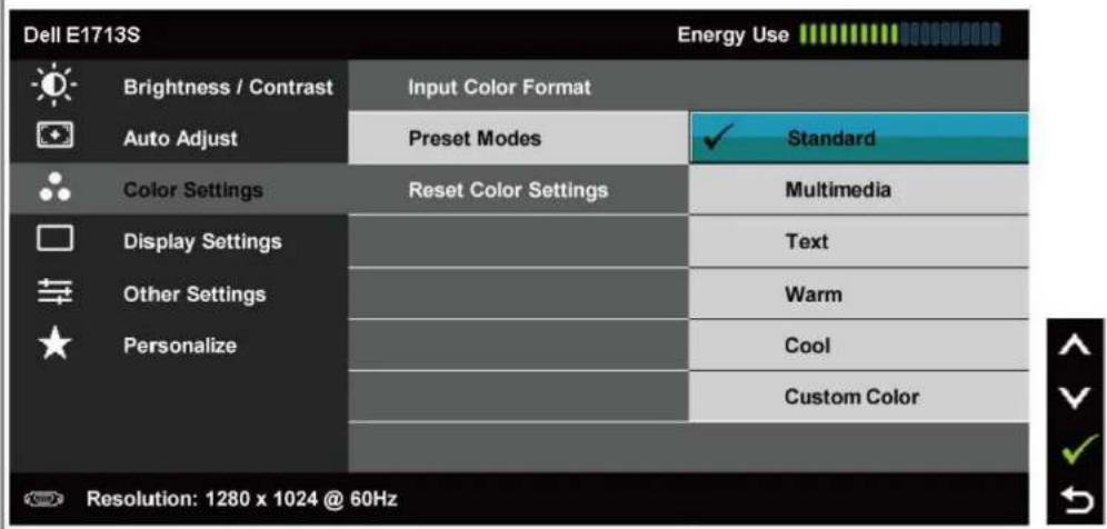 DELL E2013H - Accessing the Menu System - 13