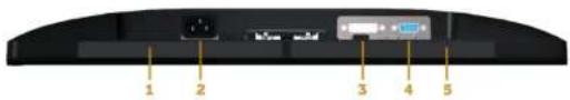 DELL E2013H - Bottom View - 2