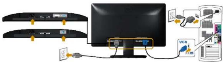 DELL E2013H - Connecting Your Monitor - 2