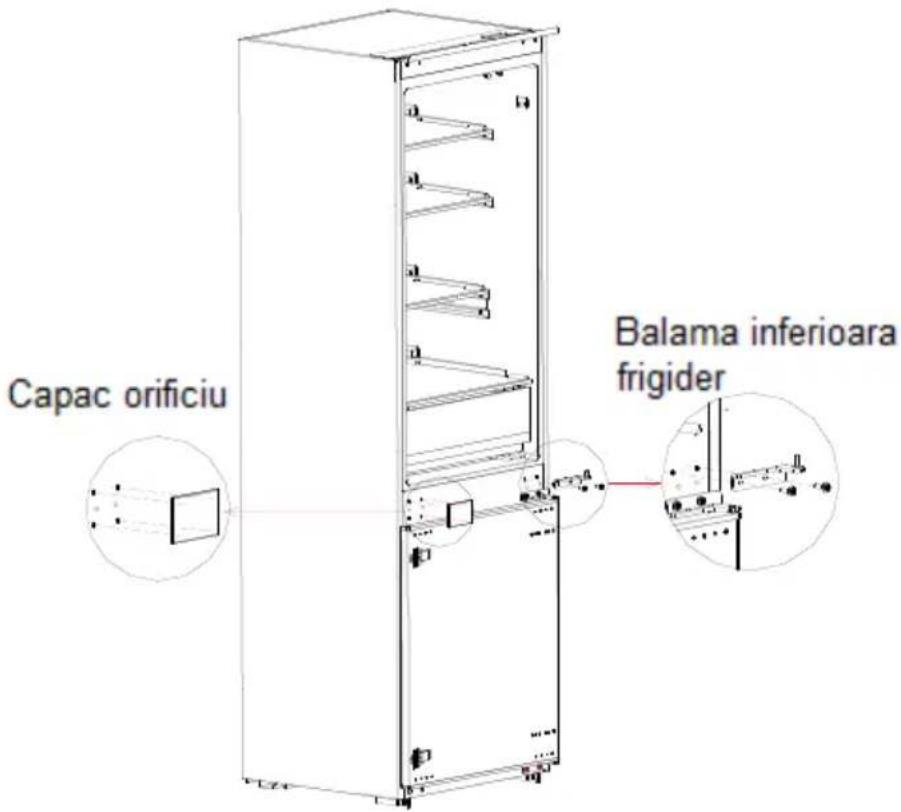 Capac orificiu Balama inferioara frigider