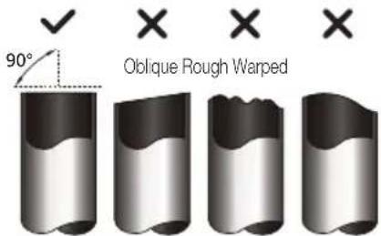 90° Oblique Rough Warped
