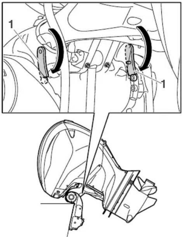 YAMAHA XTO (2023) - Postopek za nagibanje navzgor (modeli električnega trima in nagibanja) - 4