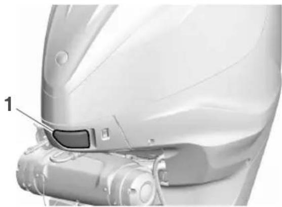 YAMAHA XTO (2022) - Ročica za zaklep okrova - 1