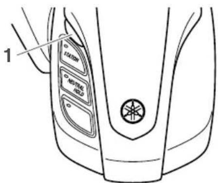 YAMAHA XTO (2021) - Opozorilo digitalnega elektronskega nadzora - 1