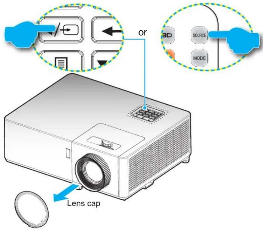 or 3D SOURCE MODE Lens cap