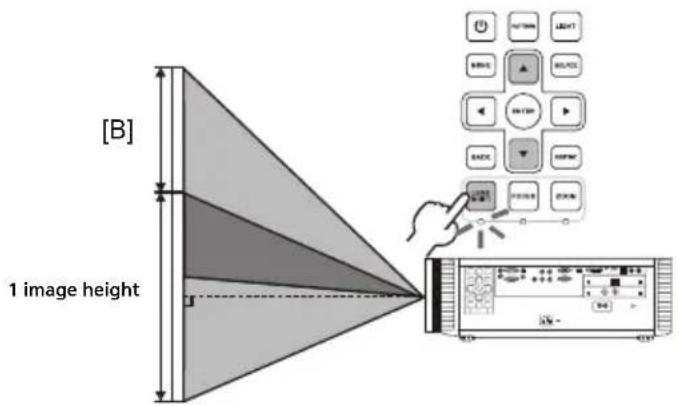 [B] 1 image height