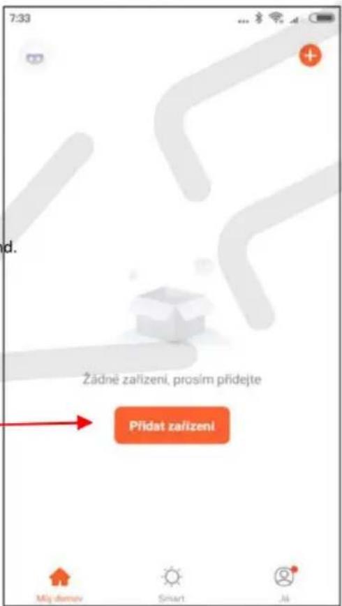 7:33 d. Žádné zařízení, prosím přidejte Přidat zařízení Míj demov Smart Ji