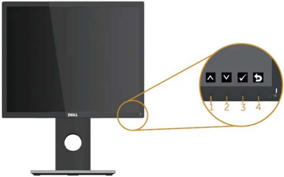 DELL P1917SWh - OSD controls - 1