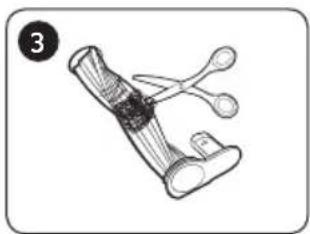 Illustration of a medical or laboratory apparatus with two tools and a central component (no text or symbols)