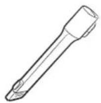 Line drawing of a mechanical screwdriver (no text or symbols)