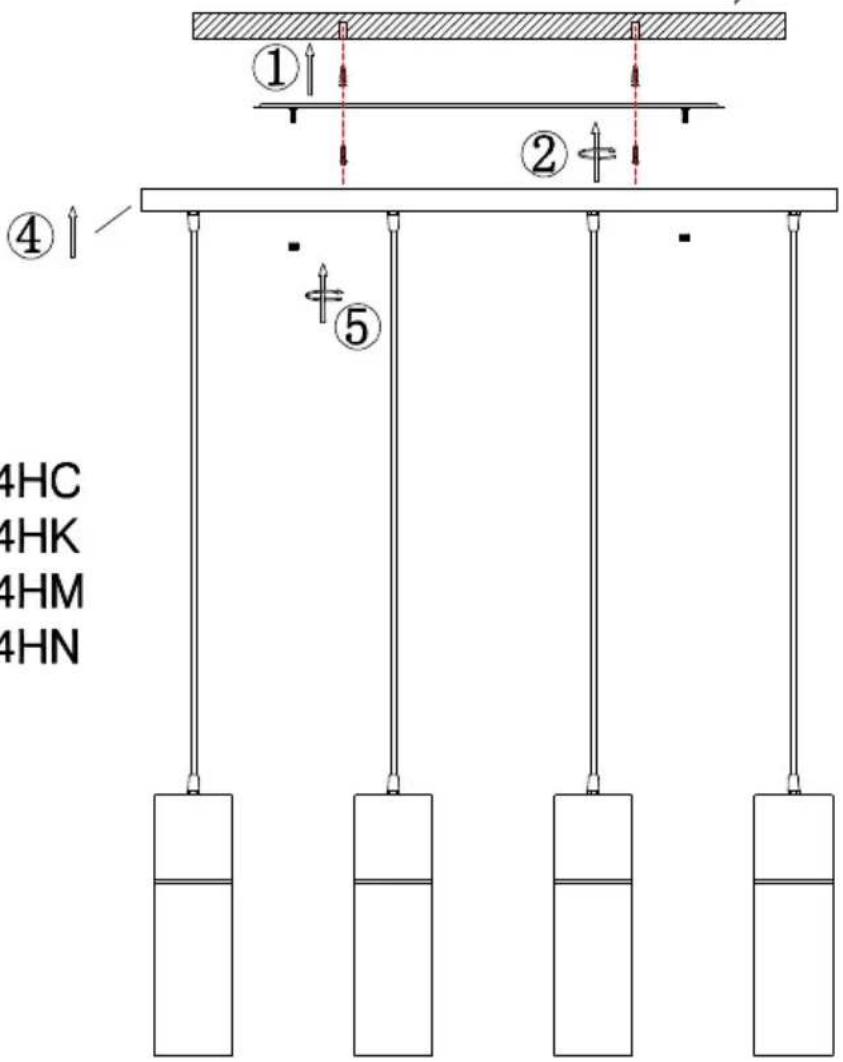 ① ② ④ ⑤ 4HC 4HK 4HM 4HN