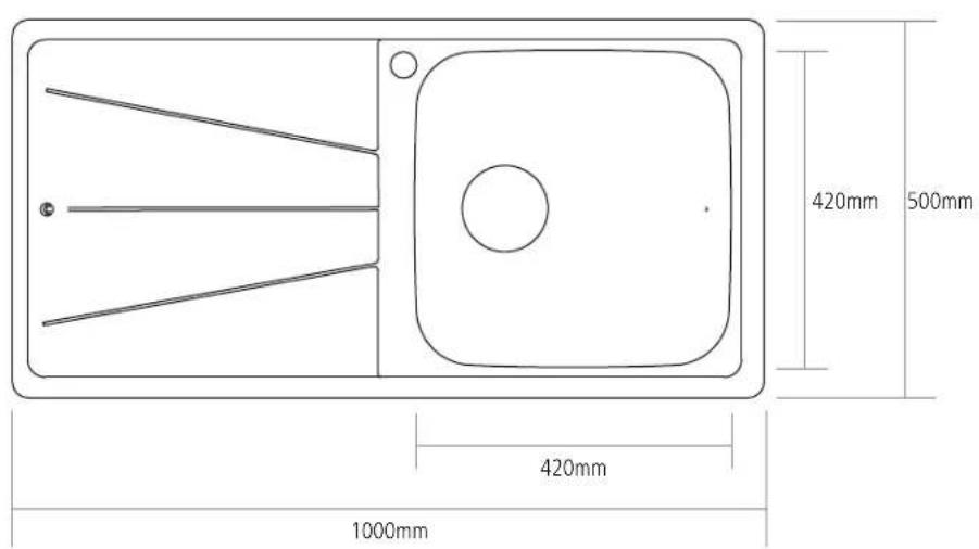 420mm 500mm 420mm 1000mm