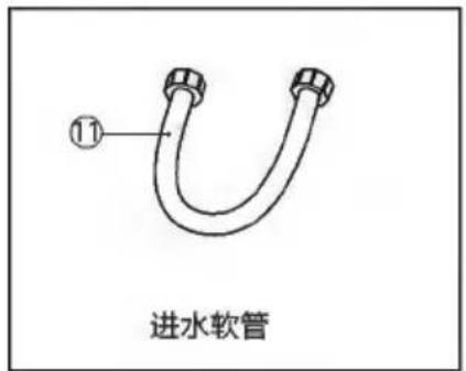 ⑪ 进水软管