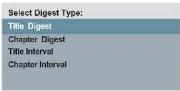 Select Digest Type: Title Digest Chapter Digest Title Interval Chapter Interval
