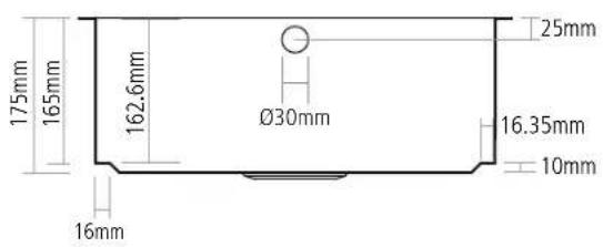 175mm 165mm 162.6mm Ø30mm 25mm 16.35mm 10mm 16mm