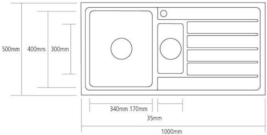 500mm 400mm 300mm 340mm 170mm 35mm 1000mm