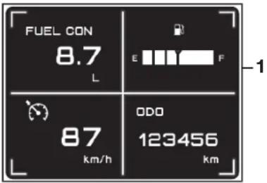 YAMAHA TRACER 9 (2023) - Instrumenti i kontrolne funkcije - 1