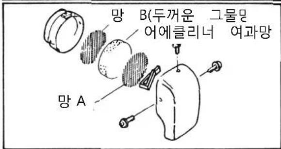 망 A B(두꺼운 그물汊 어에클리너 여과망