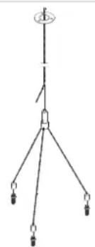 Audac CSK100 - CSK100 PENDANT CEILING SUSPENSION KIT FOR NELO SERIES - 1