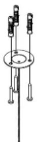 Audac CSK100 - CSK100 PENDANT CEILING SUSPENSION KIT FOR NELO SERIES - 2