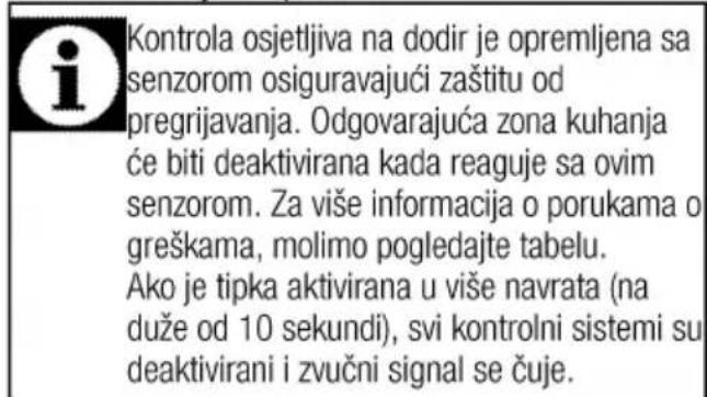 BEKO BSM25320X - Senzor kalibracija i poruke o greškama - 1