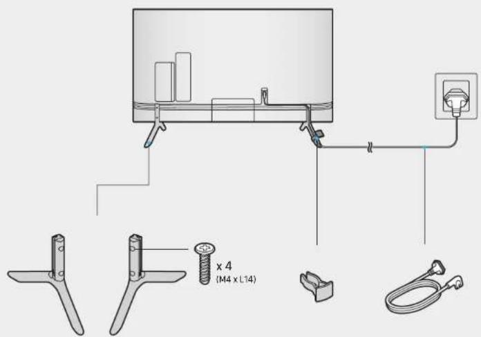 Technical diagram showing installation of a wall-mounted device with labeled components and dimensions