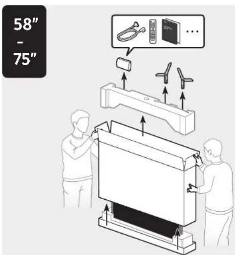 58" - 75"