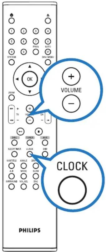 PHILIPS VOLUME - CLOCK
