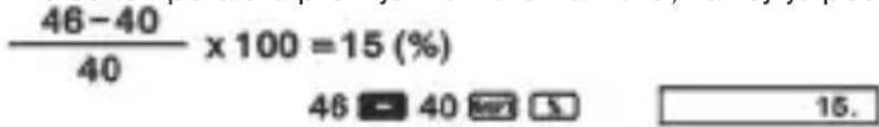 SENCOR SEC 133 - Izračuni postotaka - 6
