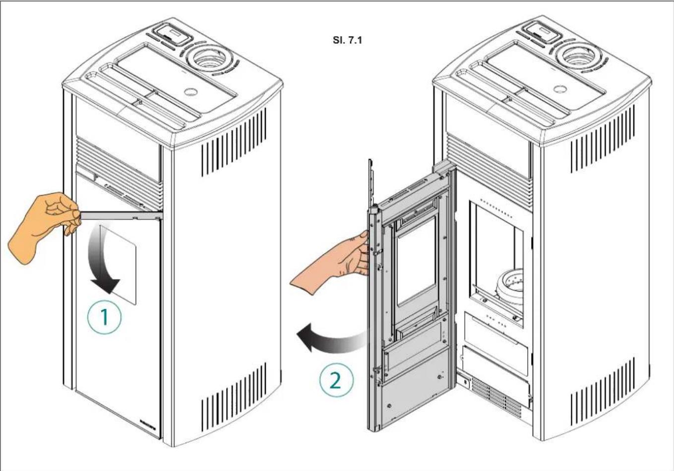 Palazzetti Ecofire Aurora US 12 air - Čiščenje izpušnega sistema peči - 1