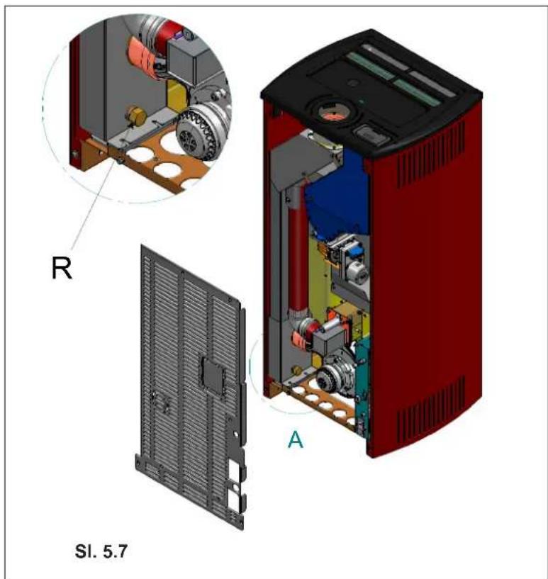 Palazzetti Ecofire Aurora US 12 air - Izpust skozi streho s tradicionalnim dimnikom - 2
