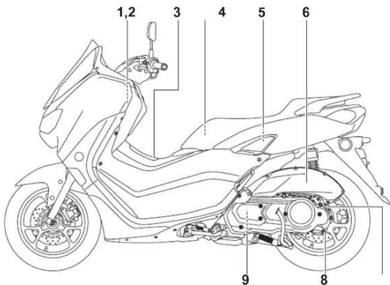 YAMAHA NMAX 125 (2024) - Pogled s lijeve strane - 1